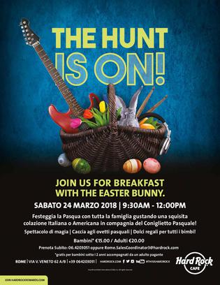 HARD ROCK CAFE ROMA - Breakfast with Bunny